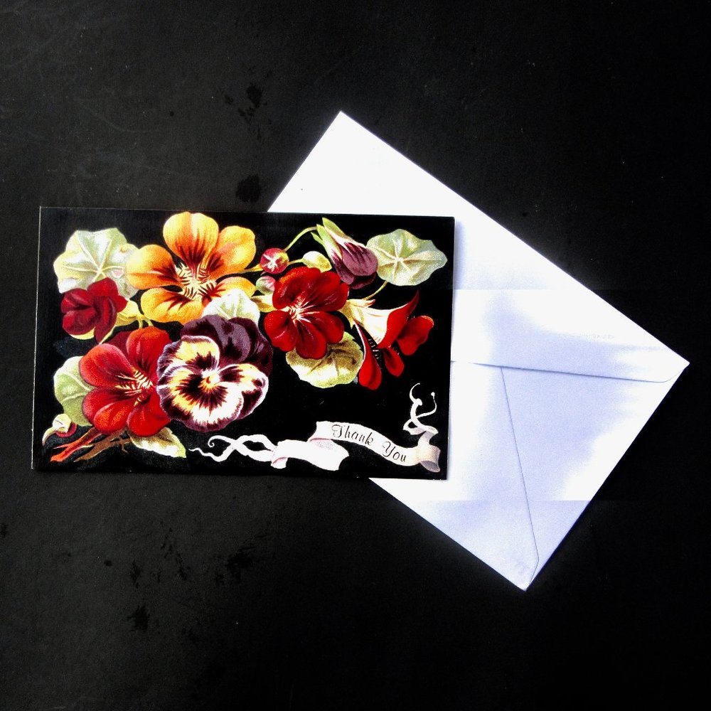 A set of Thank You Note Cards (10) Vintage but New. TG